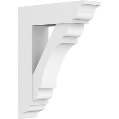 5"W x 20"D x 26"H Standard Olympic Architectural Grade PVC Bracket with Traditional Ends