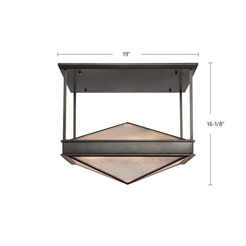 Cairo 4 - Light Semi Flush Mount, Urban Bronze