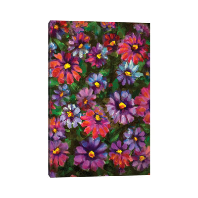 Beautiful Wildflowers 1 Piece Wrapped Canvas Painting