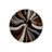Multicolored Partial Stripes Patterned Round Woven Base Modern Decorative Carpet-242892732