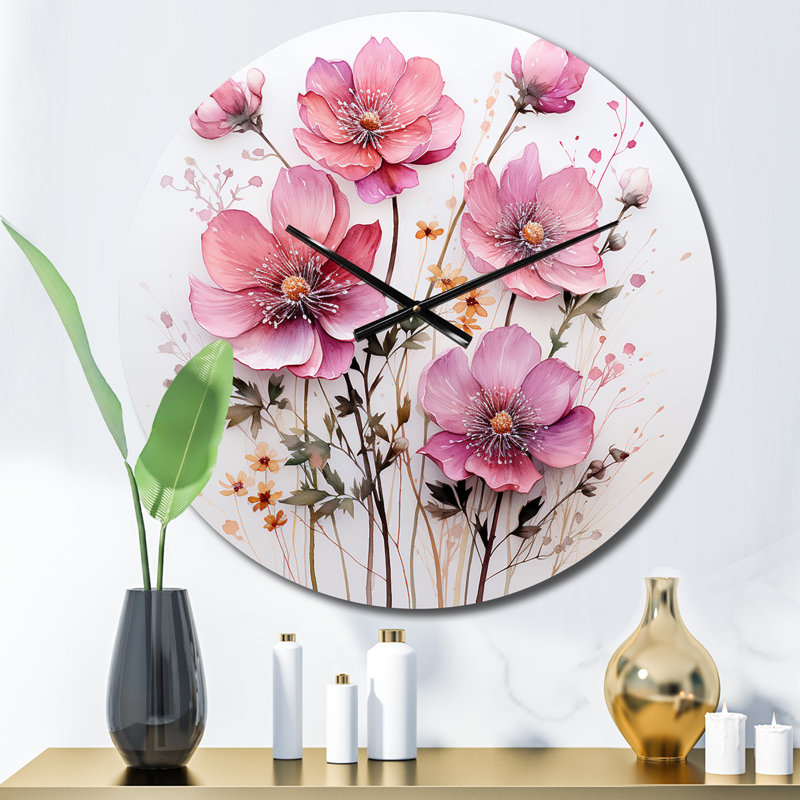 Horloge murale Christol - Abstract Botanicals, Moyenne