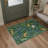 Alcoa Aura Silk Animal Print Machine Washable Green / Yellow Indoor Area Rug with Non-Slip Backing-1675793661
