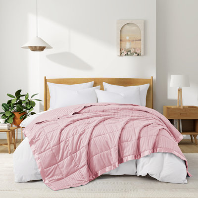 Blanket with Satin Trim