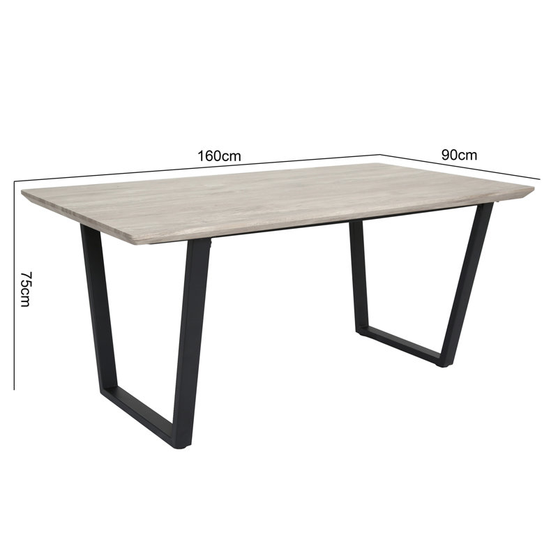 Asfand Metal Base Dining Table