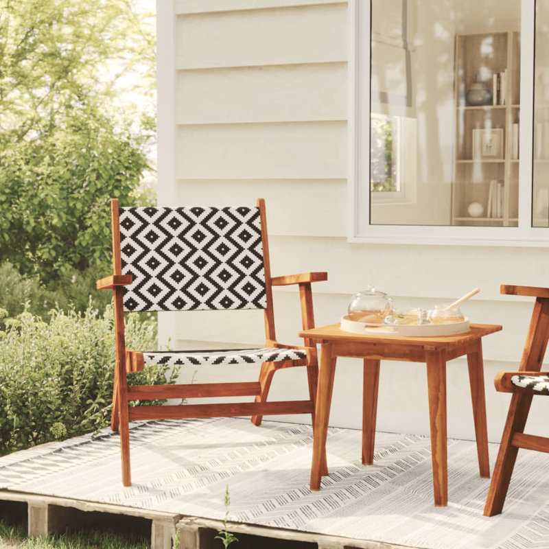 Ishiah Square 2 - Person 17.7" Long Bistro Set