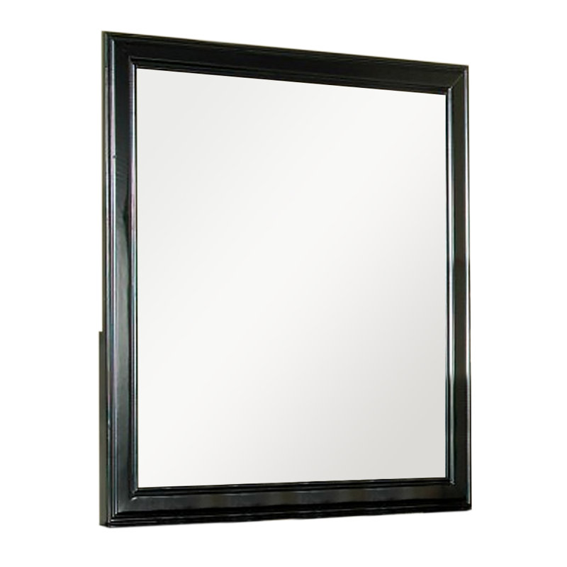 Miroir Leeara au fini noir