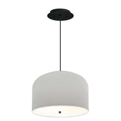 Luminaire suspendu tambour 2 lumières