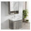 Bathroom Furniture Suite-Grey Bathroom Storage-Bathroom Set with Mirror-Grey Vanity Unit