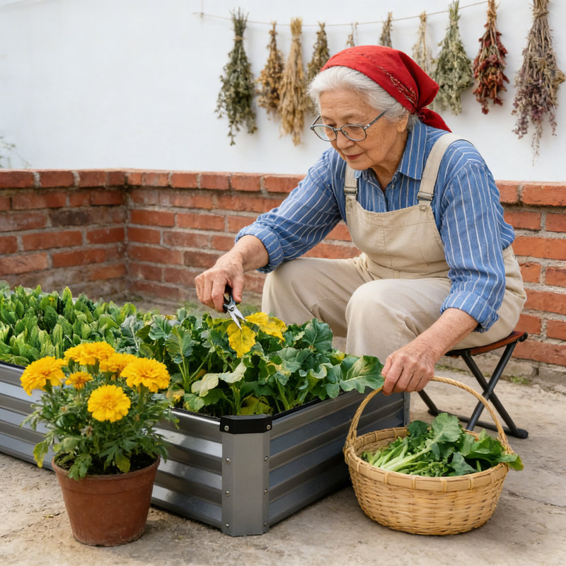 Gardmax 8x4x1ft Galvanized Raised Garden Bed Kit, Metal Planter Boxes Outdoor With Easy Assembly, Large Garden Bed For Vegetables, Fruits, Flower, Herbs Rectangle Silver