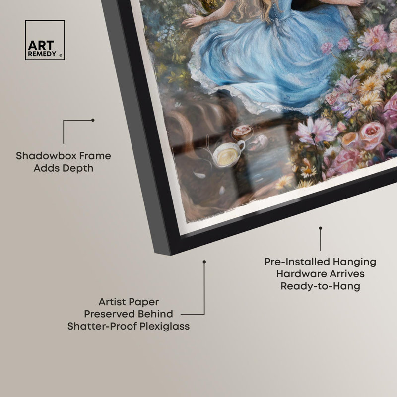 Art classique Alice, H 16 po x l 11 po, Noir