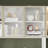 78.7'' H x 47.2'' W Bookcase With Glass Doors LED Lights Spacious Countertop-704873417