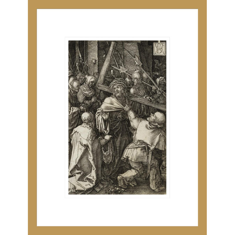 «Bearing of the Cross» par Albrecht Dürer, impression giclée sur cadre, H 16,75 po x l 12,74 po