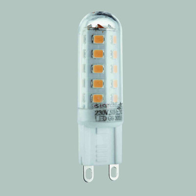 25W Equivalent G9 G9/Bi-pin 3000K LED Bulb