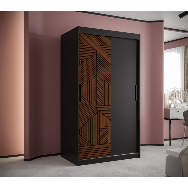 Axsel 2 Door Manufactured Wood Wardrobe