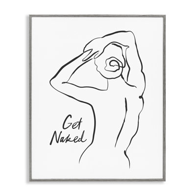 Giclée encadrée «Get nu nude», design par Lettré et doublé
