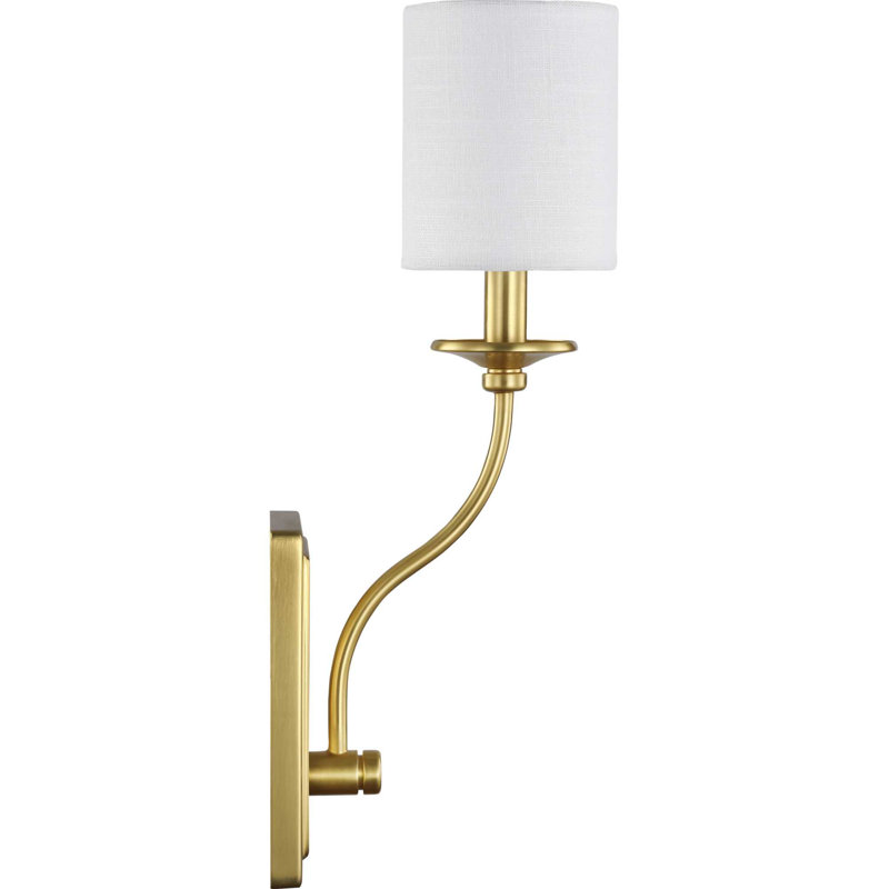 Hengrove Armed Sconce, Satin Brass