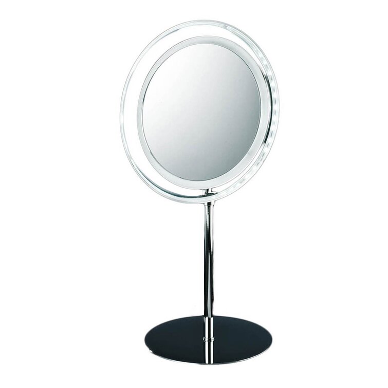 WS Bath Collections Spiegel Metal Round LED Floor Mirror