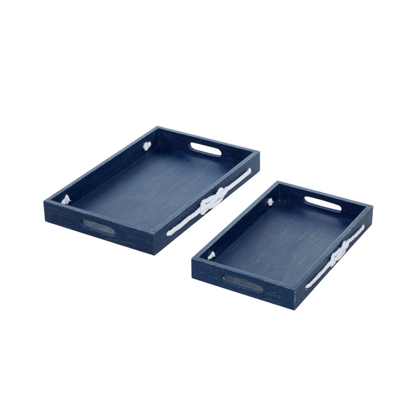 Solid Wood Tray - Set of 2