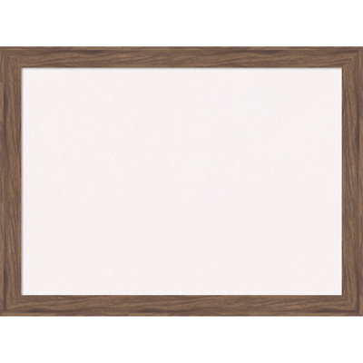 Pia Medium Brown Narrow Framed Corkboard, White Cork Bulletin Board, Organization Board, Pin Board