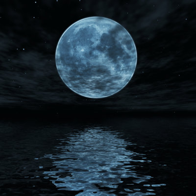 Grande lune - photographie sur toile tendue