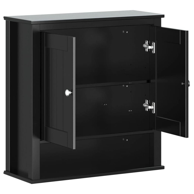 Amiyrah Wall Bathroom Cabinet, Black