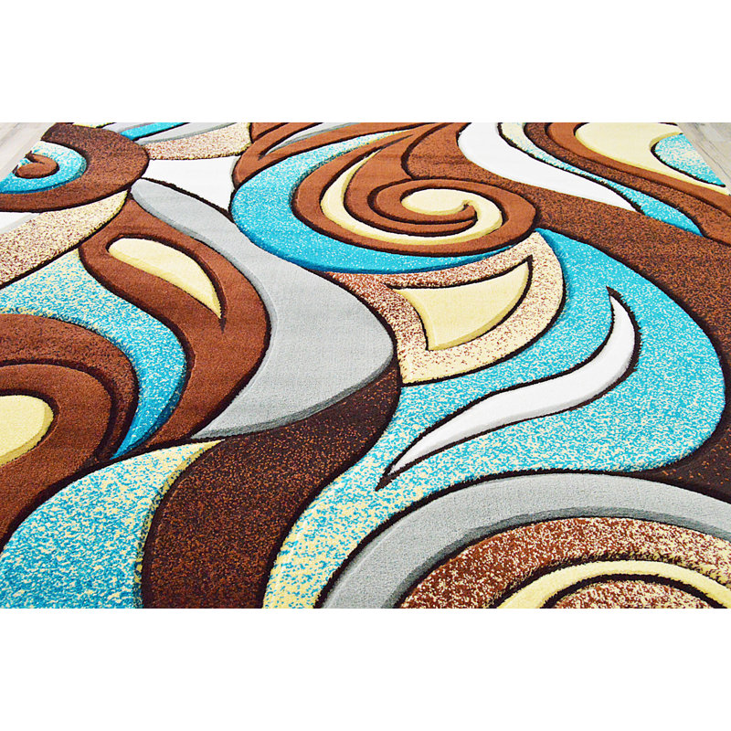 Mccampbell Performance Abstract Indoor Rug, Rectangle 2'7" x 4'