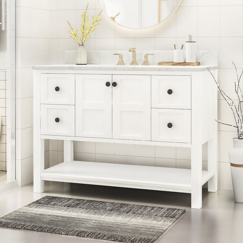 Ensemble de meuble-lavabo simple 49 po Danery, Blanc