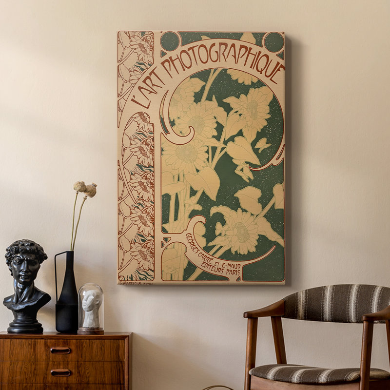 L'Art photographique - Toile tendue avec châssis par Alphonse Mucha, 24 po x 36 po