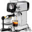 Machine à espresso compacte à 20 bars avec mousseur à lait, options à deux injections, compatibilité avec les dosettes ESE, affichage de la température, réservoir d'eau amovible pour cappuccino, latte et macchiato à la maison