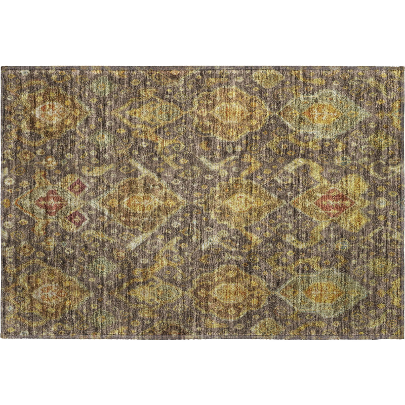 Tapis de qualité supérieure lavable à la machine Mayfield Global, Chocolat, 1 pi 8 po x 2 pi 6 po