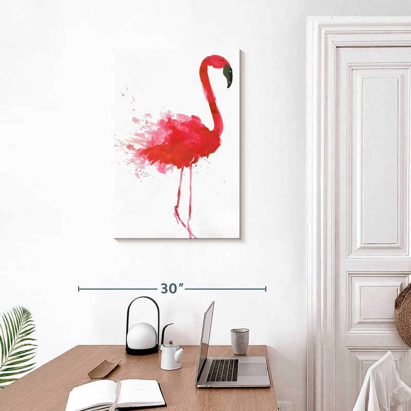Brampt Pretty Flamingo, 30" H x 20" W