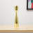 Guice 10" Gold Stainless Steel Tabletop Taper Candlestick