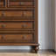 Commode d'appoint en bois massif style rétro