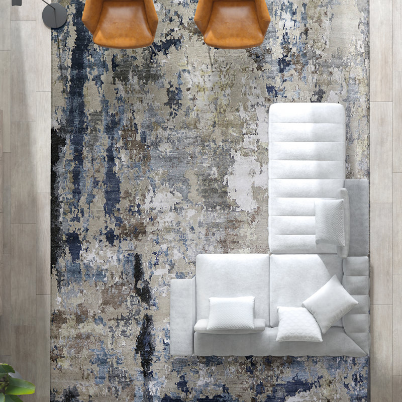 Abstract Area Rug, Rectangle 12' x 15'