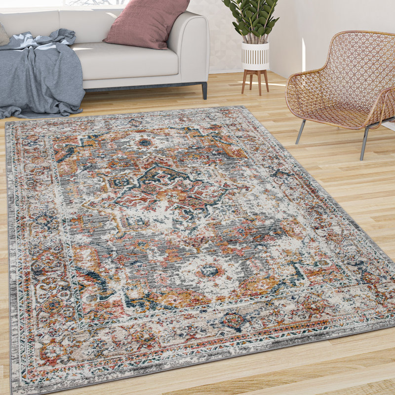Emier Oriental Indoor Rug, Rectangle 3'11" x 5'7"