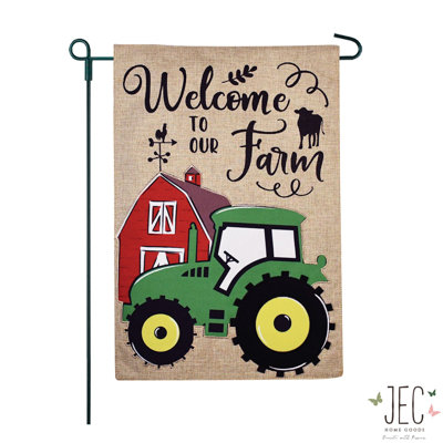 Double Sided 18'' H x 12.5'' W Polyester Garden Flag