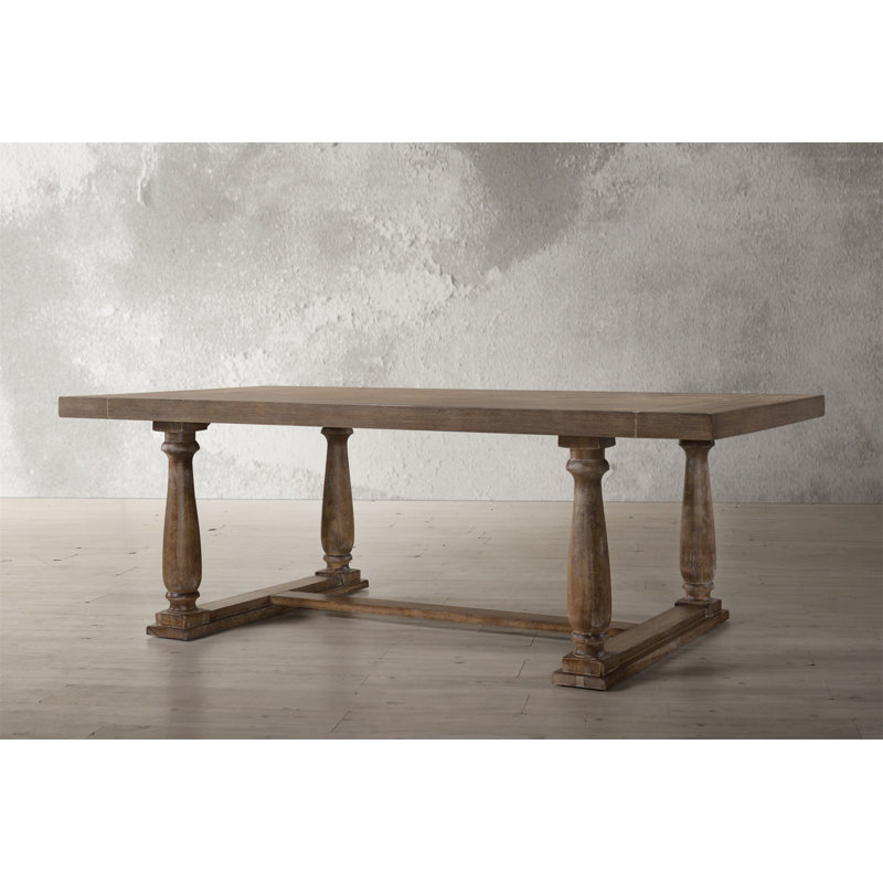 Table de salle à manger Bernard finition chêne vieilli (sans la chaise), Chêne, H 30 po x L 84 po x l 42 po