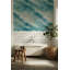 Adhésif mural nageur amovible "Swimmers Blue Water"