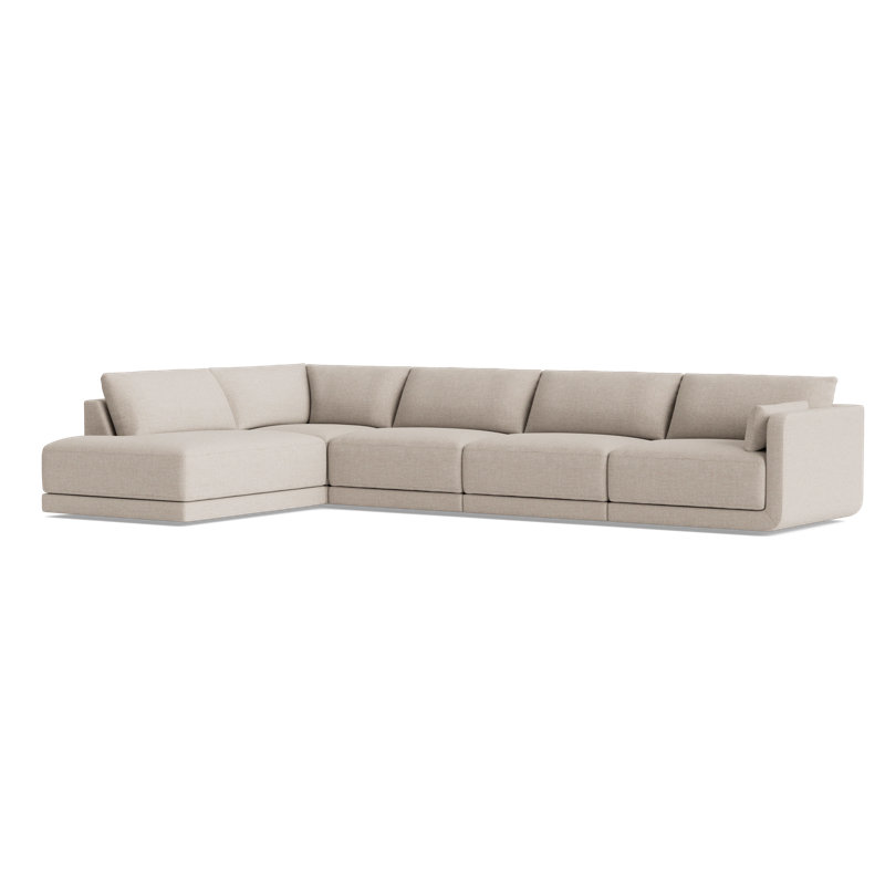 Eva Modular Sectional, Left Hand Facing, Performance Weave - Natural