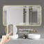 Miroir de salle de bain DEL 48 x 24 po - Haute résistance à la corrosion, trois couleurs réglables, système anti-buée. Rétroéclairage 48 x 24 po, excellent changement de couleur.