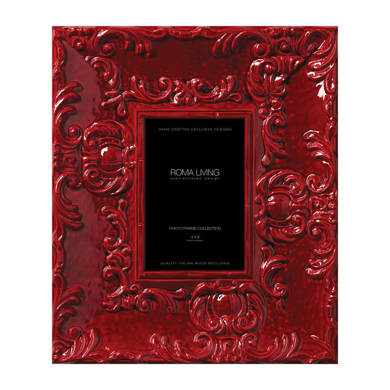 Cadre photo Lavo, 4 po x 6 po, Rouge électrique