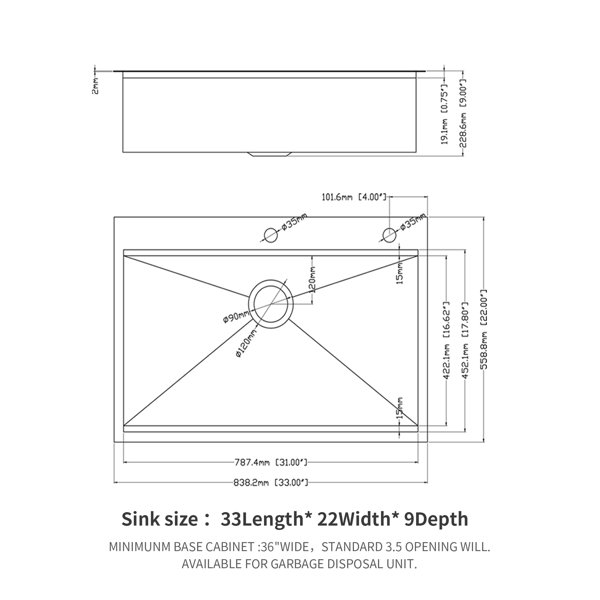 Dimensions du produit