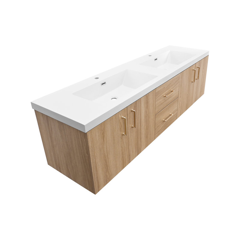 Clarion 72" Double Bathroom Vanity With Sink Combo