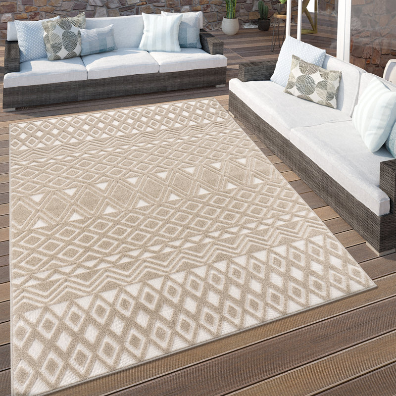 Frodsham Solid Colour Indoor / Outdoor Area Rug, Round 200 x 200cm