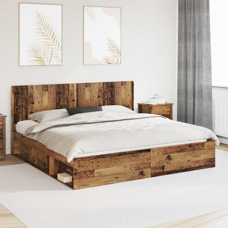 200 x 200cm Headboard, Dark Brown