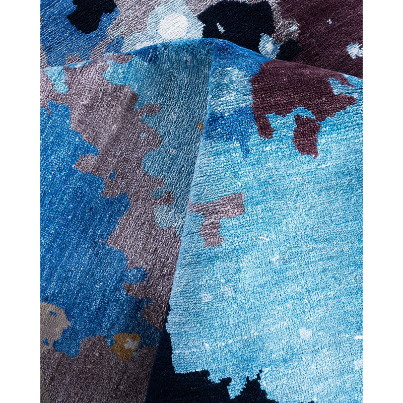 Overdyed One-of-a-Kind 8' 2" x 10' 4" Hand Knotted Area Rug