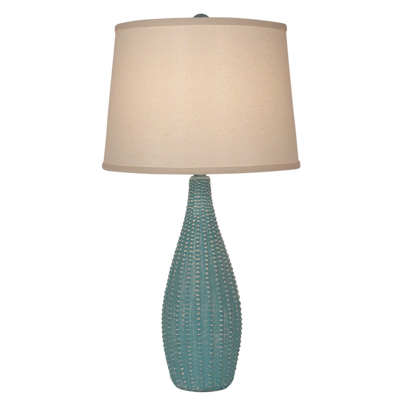 Jara Composite Table Lamp, Turquoise Sea