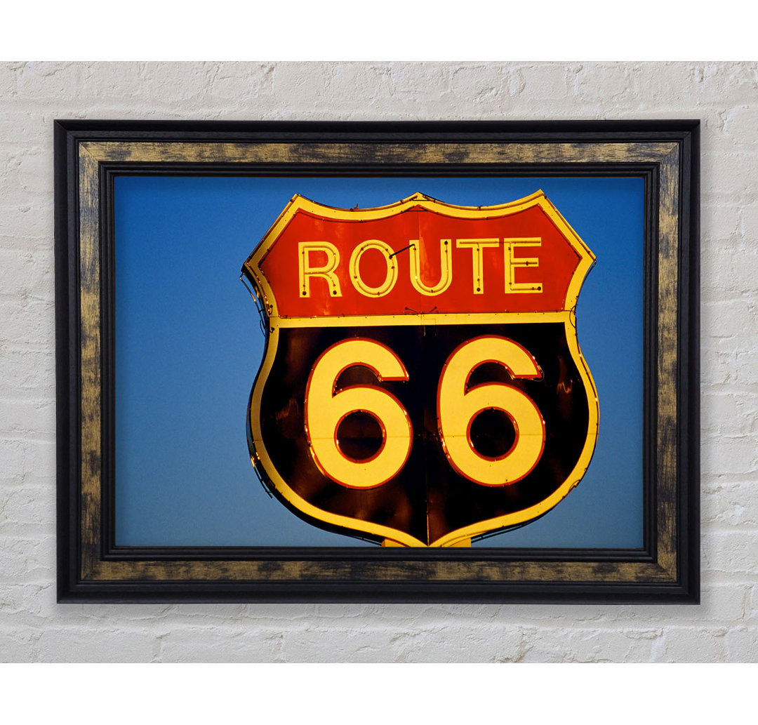 Route 66 - Einzelne Bilderrahmen Kunstdrucke