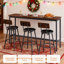 Ensemble de table et chaises de bar, tabourets de bar, table de bar pour la cuisine, la salle à manger, le salon, le bar, le café, les petits espaces