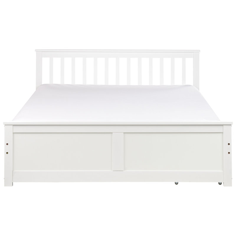 Abdurahmon Storage Bed, White, European Kingsize (160 x 200 cm)